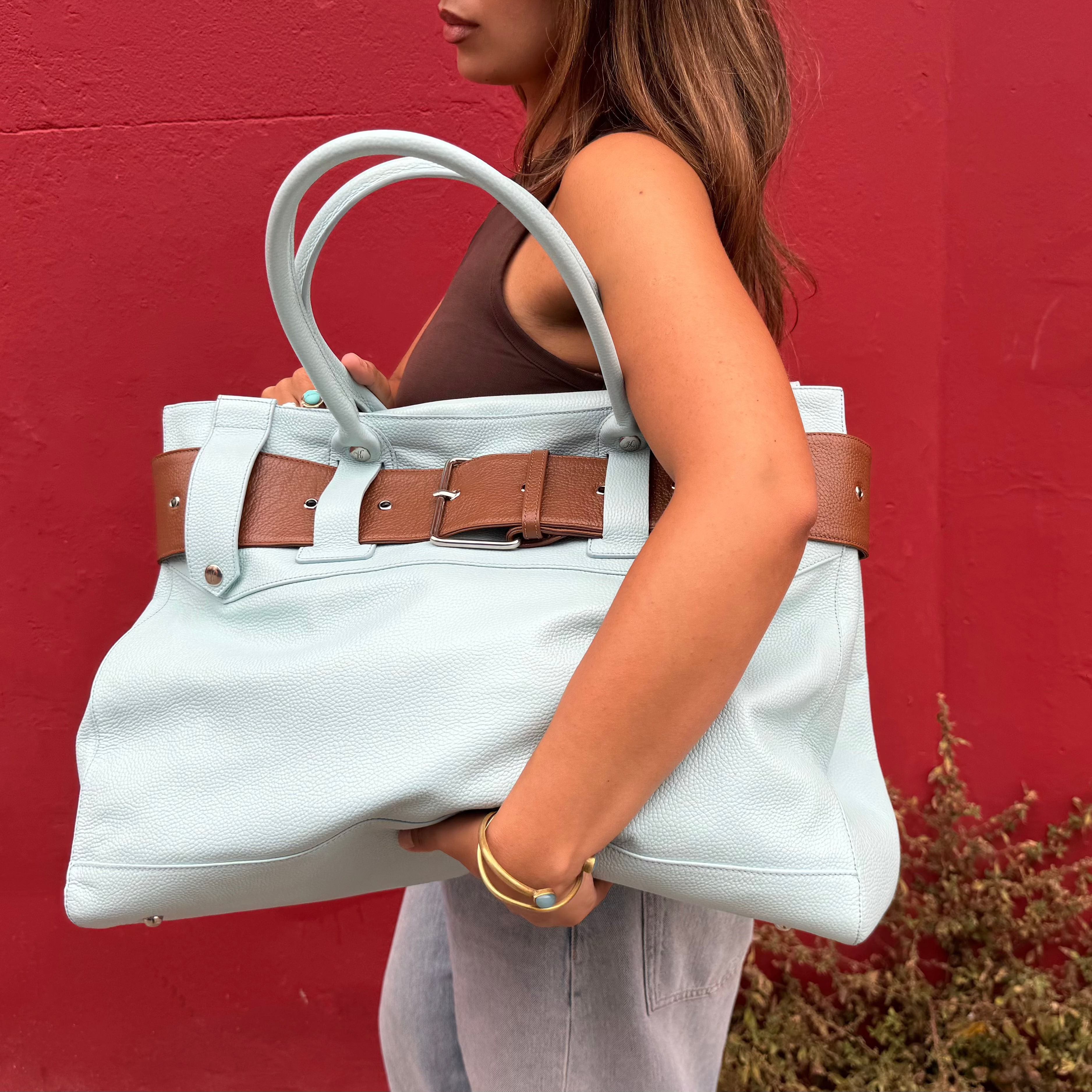 XL BULLY BAG IN AQUAMARINE - PRE-ORDER