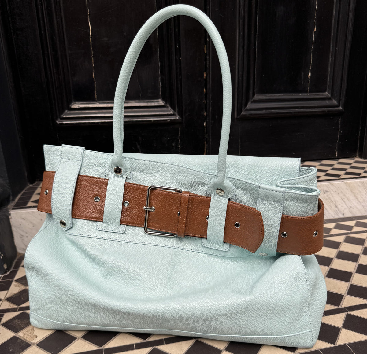XL BULLY BAG IN AQUAMARINE